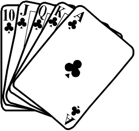 poker game black and white